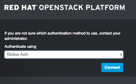 RedCloud Globus Auth Login diagram